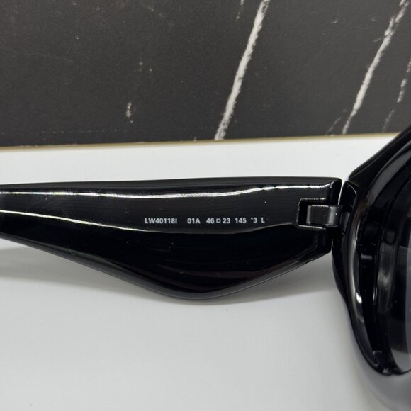 NEW LOEWE LW40118I 01A WOMEN SUNGLASSES BLACK LOEWE EYEWEAR - Picture 10 of 12
